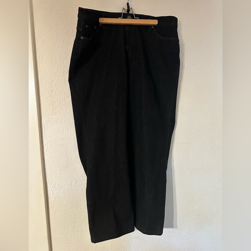 Lauren Jeans Co. Ralph Lauren Jeans Women Black Denim Classic Straight Size 16